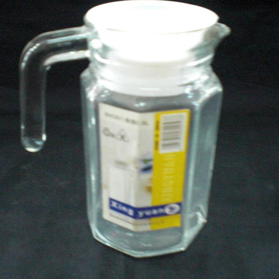 沈陽心然日雜 供應(yīng)批發(fā)500ml手工精致耐熱玻璃茶具，小八角壺與小條壺?zé)徜N